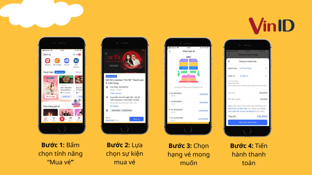 Quy trình mua vé bóng đá trực tuyến từng bước