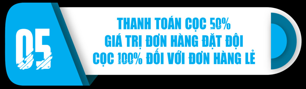 Quy trình thanh toán cọc đơn hàng