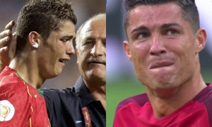 Ronaldo mạnh mẽ cũng có lúc yếu đuối, bật khóc như mưa khiến CĐV nhớ mãi trong các lịch bóng đá
