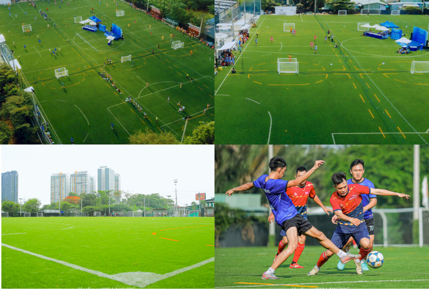 Sân bóng đá trong khu phức hợp Playday Sports