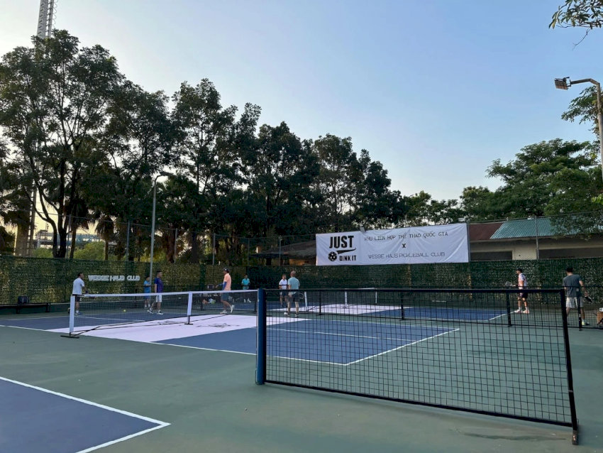 Sân Pickleball Wessie Haus với thiết kế hiện đại tại Mỹ Đình
