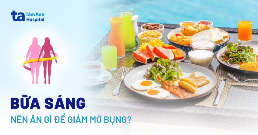 Bữa sáng giảm mỡ bụng với trứng, bánh mì nguyên cám và rau củ tươi xanh