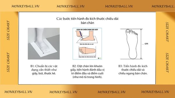 Hướng dẫn chi tiết cách đo chiều dài bàn chân để chọn size giày Kamito QH19