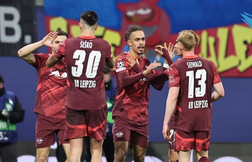 Đội hình RB Leipzig thi đấu quyết tâm, đại diện cho tinh thần cạnh tranh tại Champions League