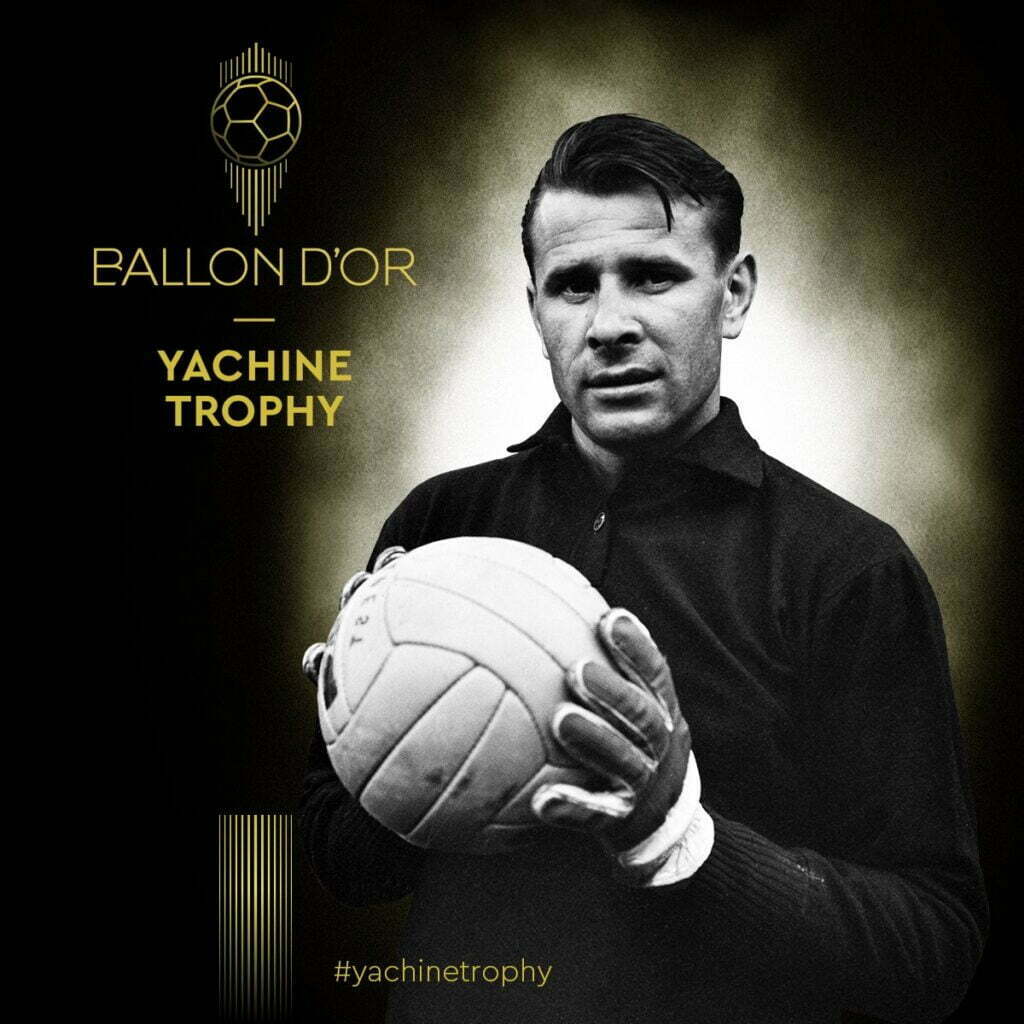 Thủ môn huyền thoại Lev Yashin với áo cầu thủ bóng đá số 1, biểu tượng của sự chắc chắn.
