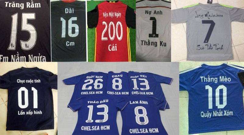 Tên áo đá bóng dễ thương mang đến sự vui vẻ cho đội bóng