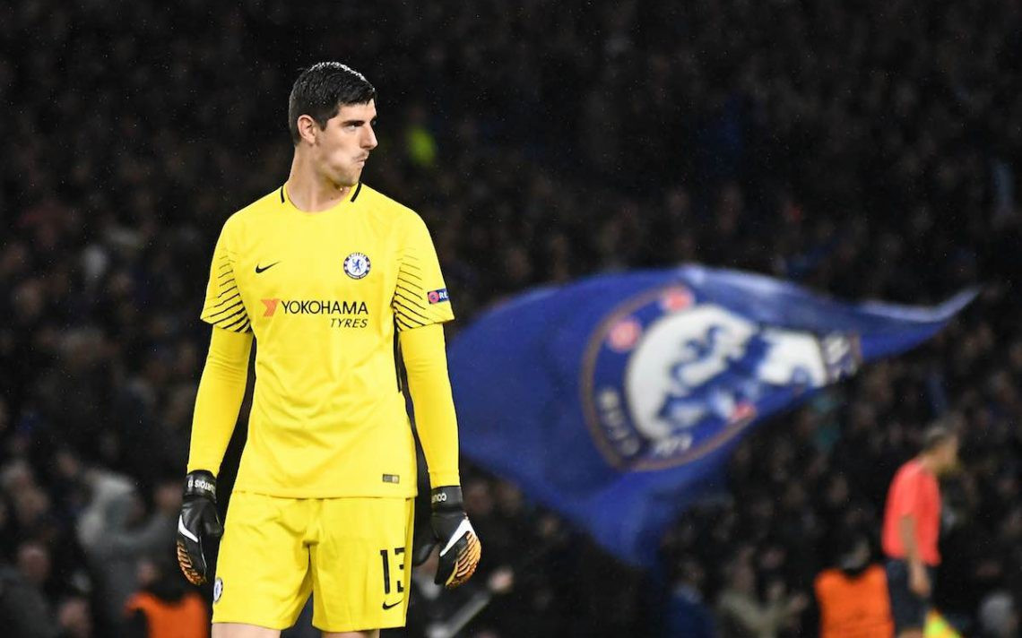 Thủ môn Thibaut Courtois trong màu áo Real Madrid