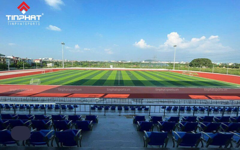 Tín Phát Sports chuyên thi công các dự án cấu tạo mặt sân bóng đá cỏ tự nhiên chất lượng cao
