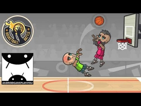 Trailer game Basketball Battle, nổi bật với các trận đối kháng 1v1 kịch tính, phù hợp cho trải nghiệm game bóng rổ offline