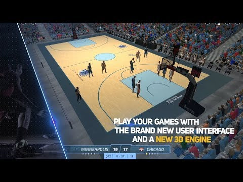Trailer game Pro Basketball Manager 2019, thể hiện lối chơi chiến thuật của một game bóng rổ offline quản lý