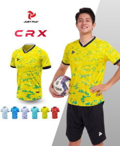 Trang phục đá bóng nữ Just Play CRX màu vàng