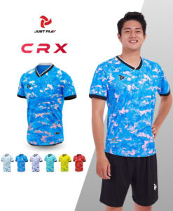 Trang phục đá bóng nữ Just Play CRX màu xanh da