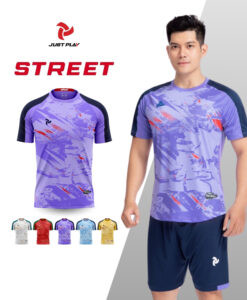 Trang phục đá bóng nữ Just Play Street màu tím