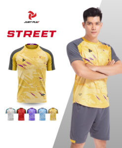 Trang phục đá bóng nữ Just Play Street màu vàng