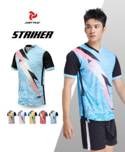 Trang phục đá bóng nữ Just Play Striker màu xanh biển