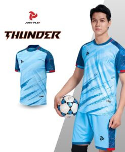 Trang phục đá bóng nữ Just Play Thunder màu xanh biển