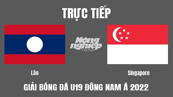 Trực tiếp bóng đá U19 Đông Nam Á 2022 giữa Lào vs Singapore hôm nay 9/7/2022