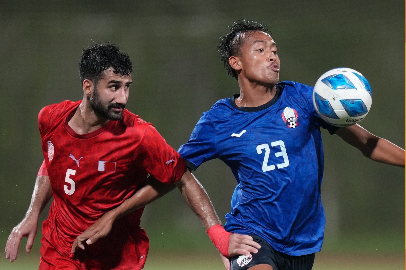 U20 Campuchia ăn mừng bàn thắng khi gây địa chấn tại vòng loại U20 châu Á