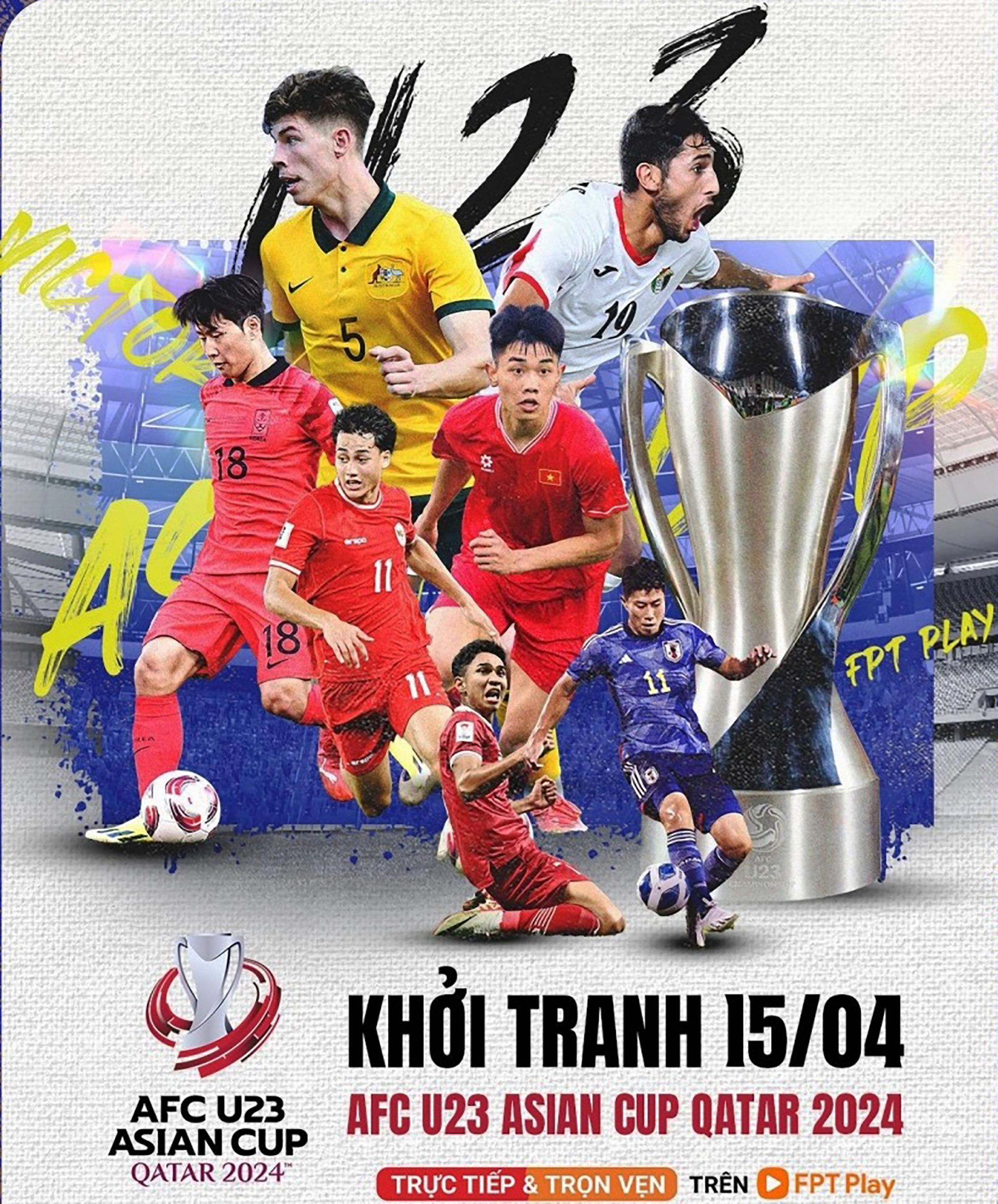 U23 Việt Nam thi đấu tại VCK U23 châu Á, lịch đá bóng u23 việt nam trên kênh nào VTV và FPT Play