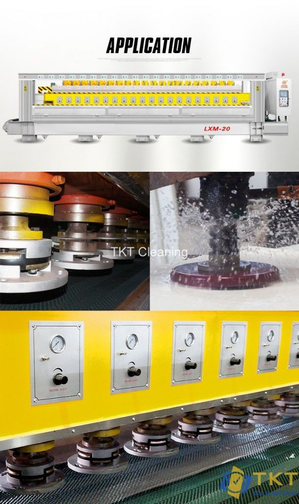 Ứng dụng đĩa đánh bóng đá Granite với máy tự động