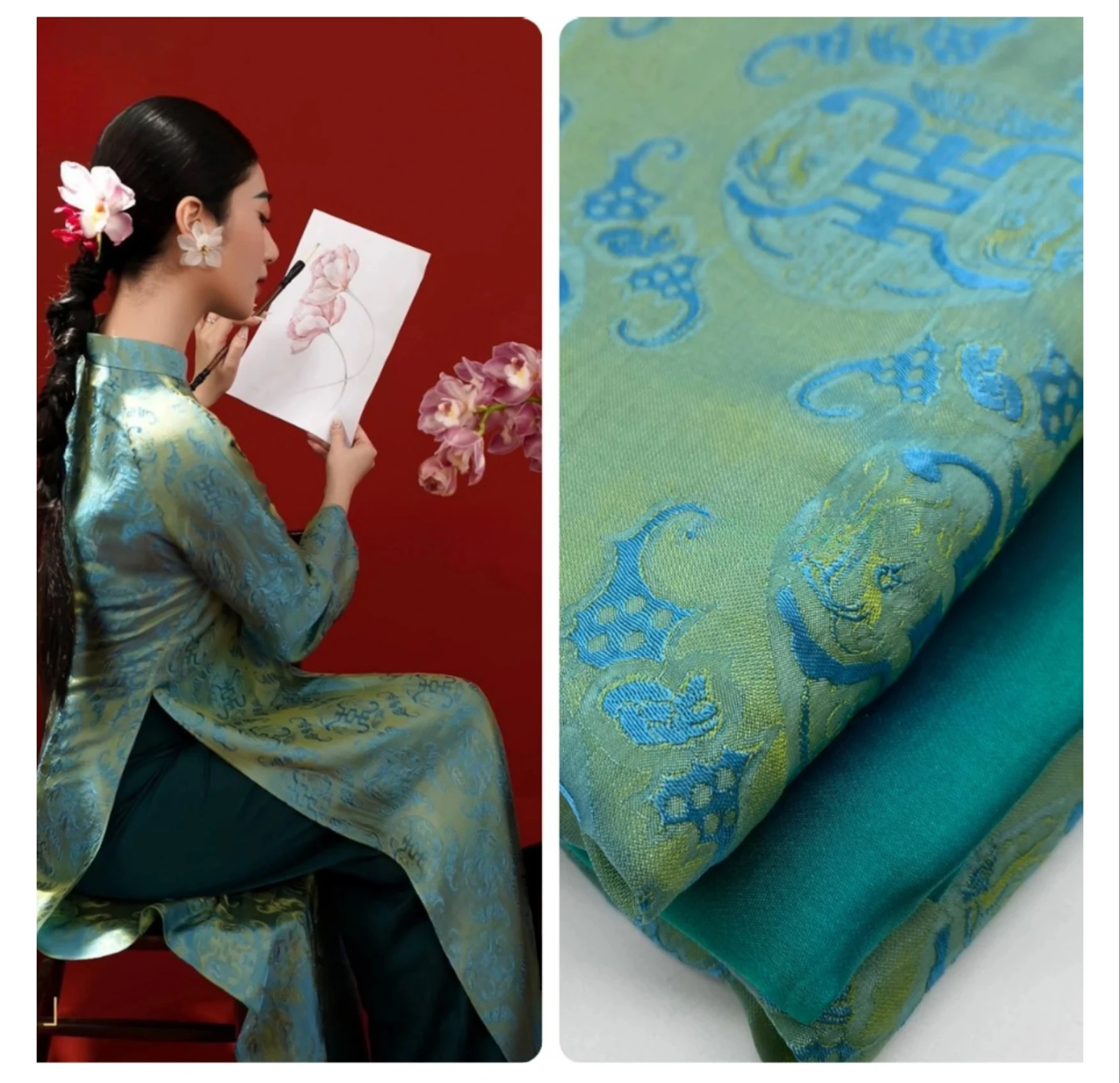 Lụa Nha Xá đang rất được ưa chuộng vì chất lượng và mẫu mã đẹp, là lựa chọn lý tưởng để tặng cô giáo may áo dài truyền thống
