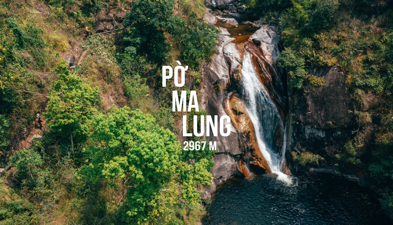 Thác nước hùng vĩ tại khu vực núi Pờ Ma Lung