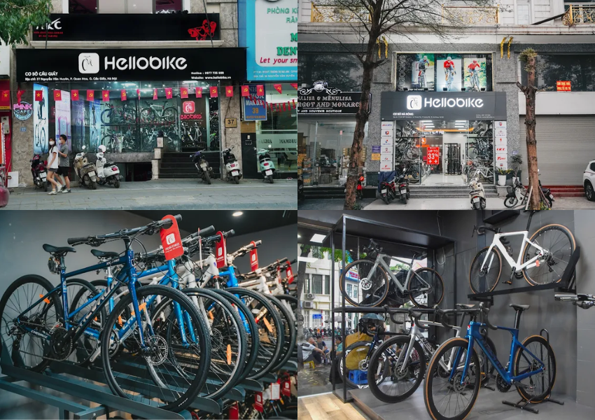 Hệ thống HelloBike Shop cung cấp các thương hiệu xe đạp địa hình, xe đạp gấp, xe đạp điện uy tín tại Hà Nội