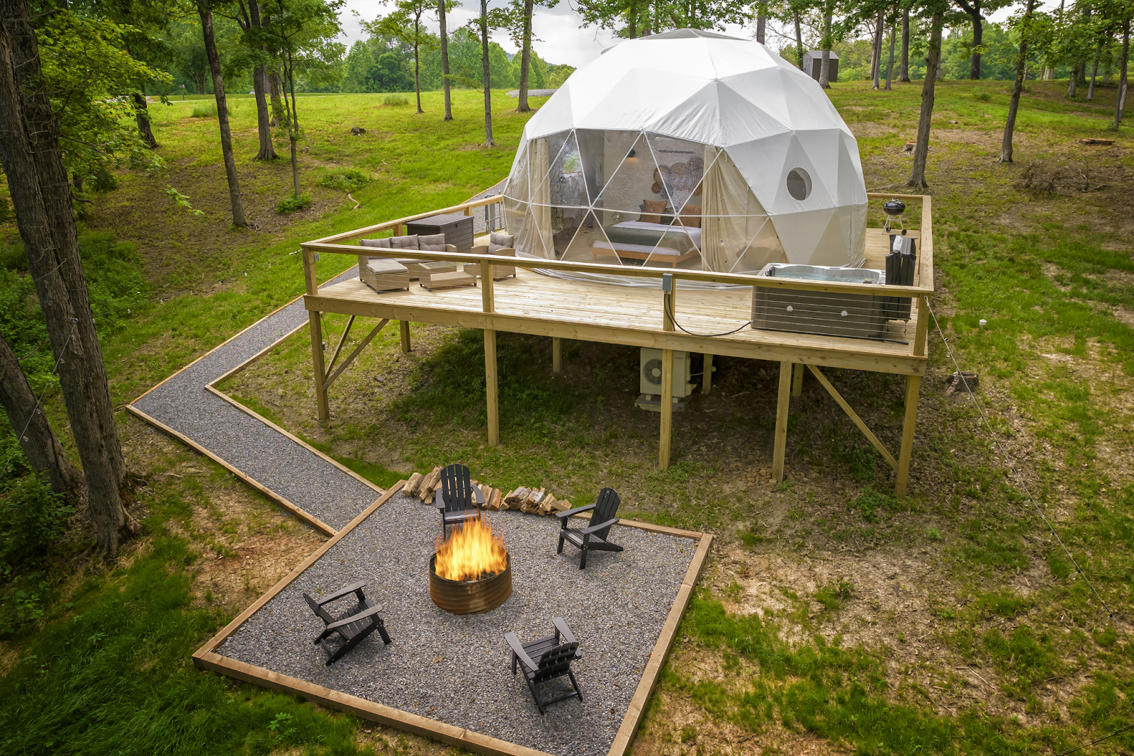 Glamping là hình thức cắm trại sang trọng, tiện nghi cao cấp