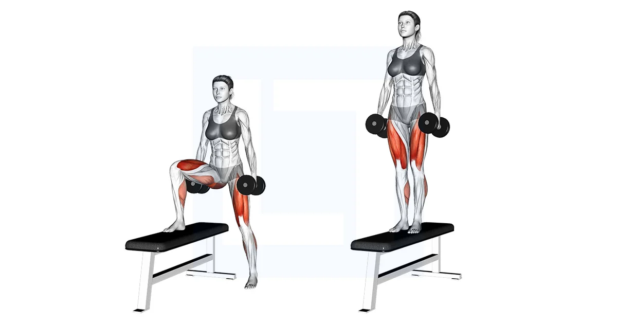 Box Step-up tăng cường sức mạnh cơ đùi trước, đùi sau và mông