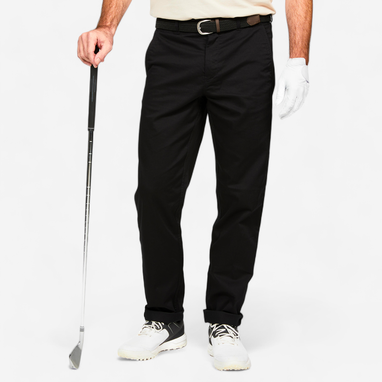 Quần short golf nam WW500 màu xanh navy