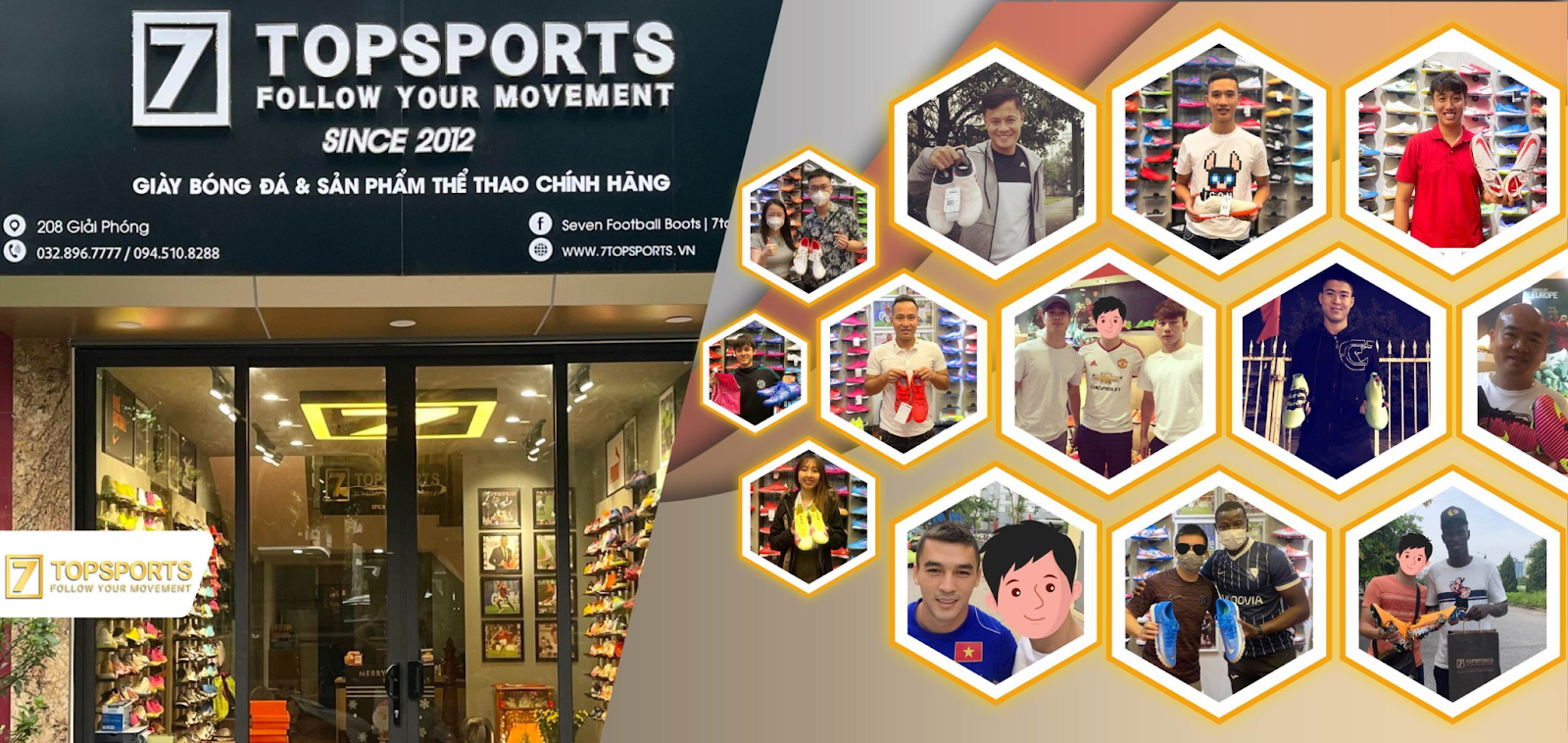 Seven Football Boots tự hào với các mẫu giày Limited Edition và sản phẩm độc đáo, phục vụ hàng nghìn khách hàng đam mê bóng đá tại Hà Nội