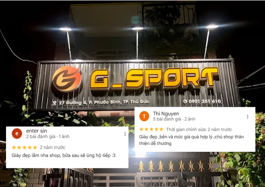 Khách hàng cảm thấy hài lòng khi mua giày tại Gsport