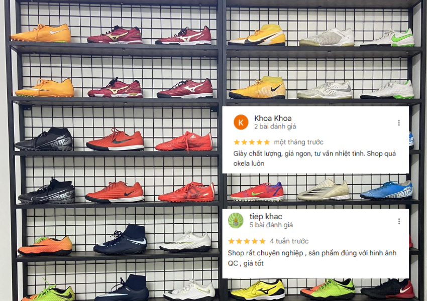 Giày tại MILAN SPORT được đánh giá chất lượng dù đã qua sử dụng