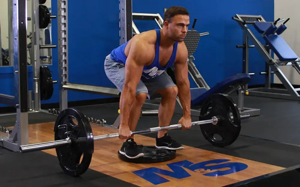 Bài tập lưng xô nâng cao Deficit Deadlift