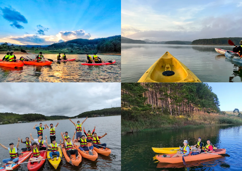 Toàn cảnh Tuyen Lam Kayak – SUP Station ở Đà Lạt, địa điểm lý tưởng để chèo Kayak