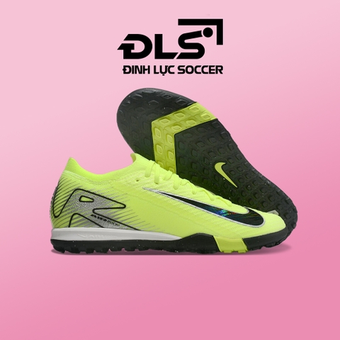 Giày Đá Bóng Trẻ Em Nike Mercurial Vapor 16 Elite Xanh Chuối Gót Xám Cổ Lửng TF