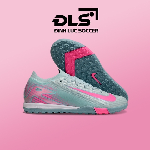 Giày Đá Bóng Trẻ Em Nike Mercurial Vapor 16 Elite Xanh Ngọc Vạch Hồng TF