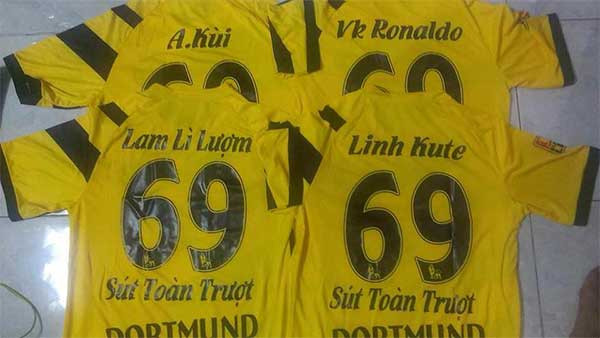 Ý tưởng đặt tên FC cho áo bóng đá mang tính giải trí